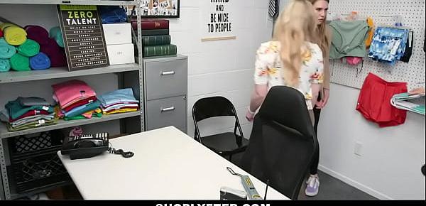  Mom and Daughter Caught by a Guard - Ashley Lane - Teenrobbers.com